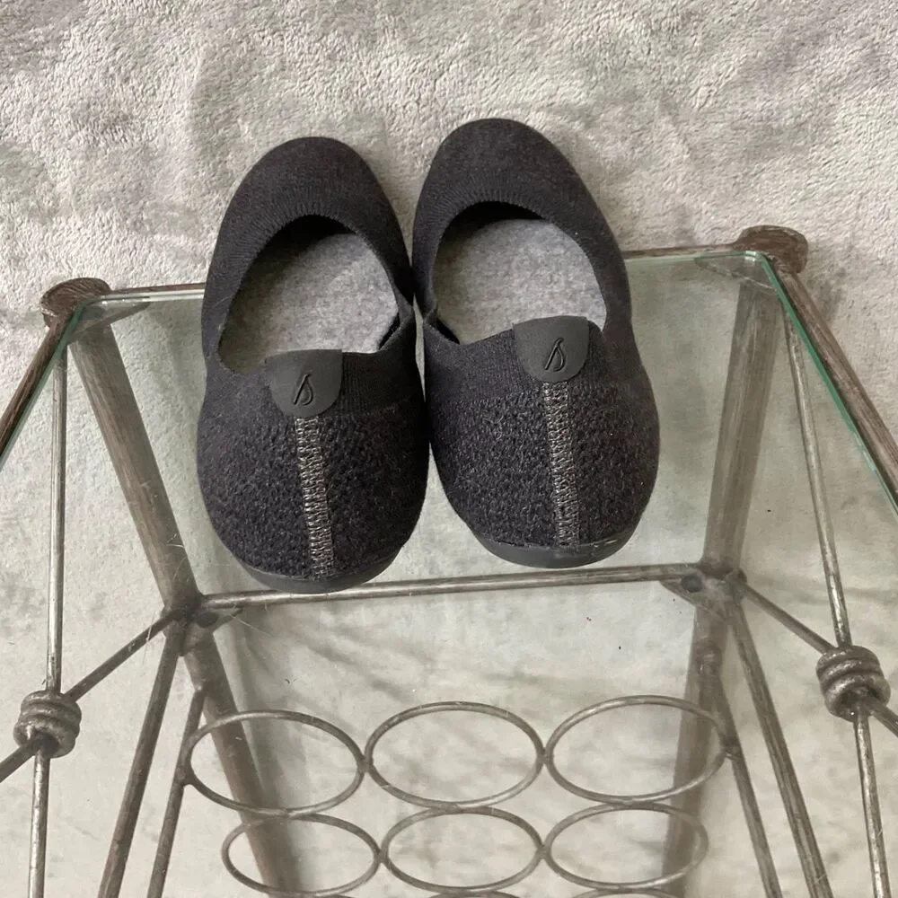 Allbirds Womens Sz 8.5 Dk. Grey Tree Breezers Pointed Ballet Flats Slip On